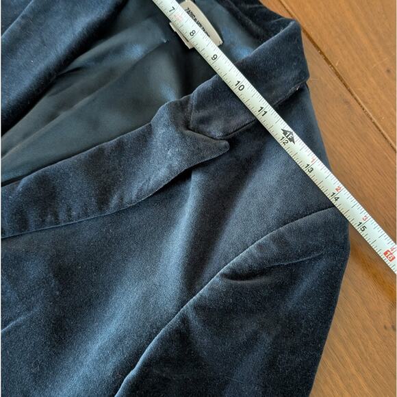 ZADIG & VOLTAIRE Viva Velours Velvet Button Navy Blazer, size S - Picture 7 of 11